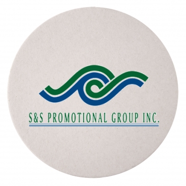 40 PT 3.5” High Density Pulp Board Coasters Round