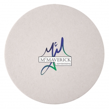 40 PT 3.5” High Density Pulp Board Coasters Round