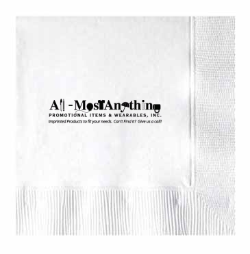 White 3-ply Beverage Napkins