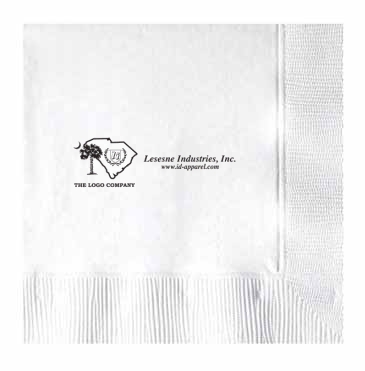 White 3-ply Beverage Napkins