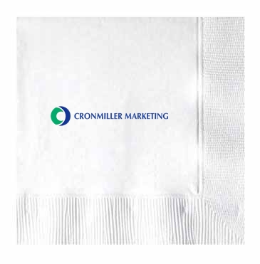 White 3-ply Beverage Napkins