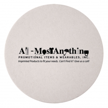 60 PT 3.5 In High Density Pulp Board Coasters Round