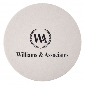 60 PT 3.5 In High Density Pulp Board Coasters Round