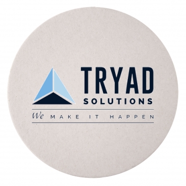 60 PT 3.5 In High Density Pulp Board Coasters Round