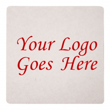 60 PT 3.5” High Density Pulp Board Coasters Square