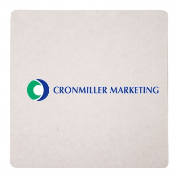 60 PT 3.5” High Density Pulp Board Coasters Square