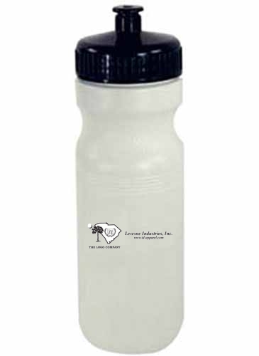 22 Oz. Bike Bottle, White W/push-pull Lid