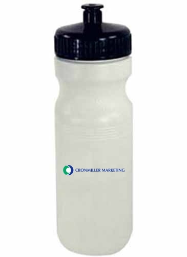 22 Oz. Bike Bottle, White W/push-pull Lid