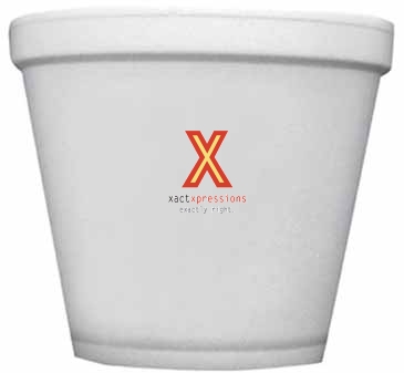 8 Oz. Foam Squat Container