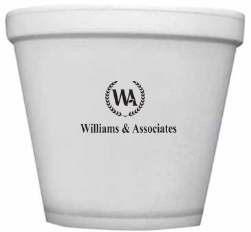 8 Oz. Foam Squat Container