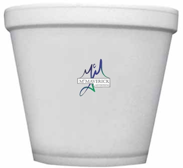 8 Oz. Foam Squat Container