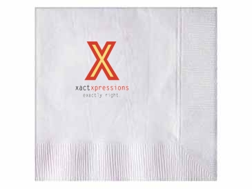 White 1-ply Beverage Napkins