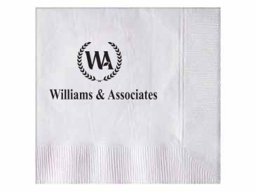 White 1-ply Beverage Napkins