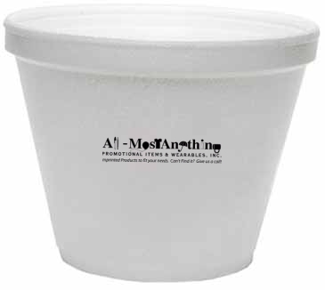 12 Oz. Foam Squat Container