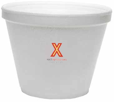 12 Oz. Foam Squat Container