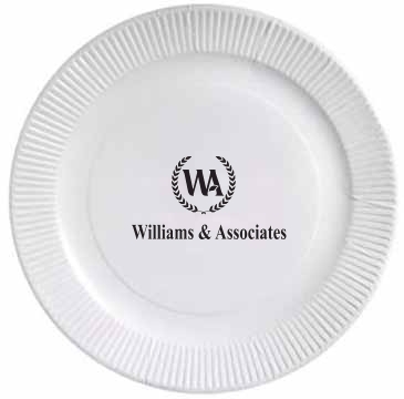 7" White Paper Plates