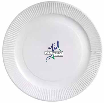 7" White Paper Plates