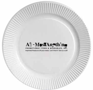 9" White Paper Plates