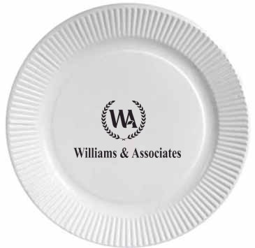 9" White Paper Plates
