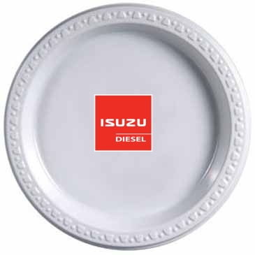 7" White Plastic Plates