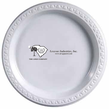 7" White Plastic Plates