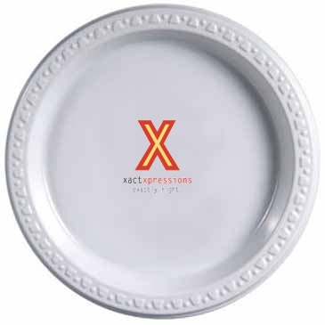 7" White Plastic Plates