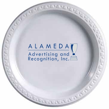 7" White Plastic Plates