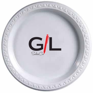 7" White Plastic Plates
