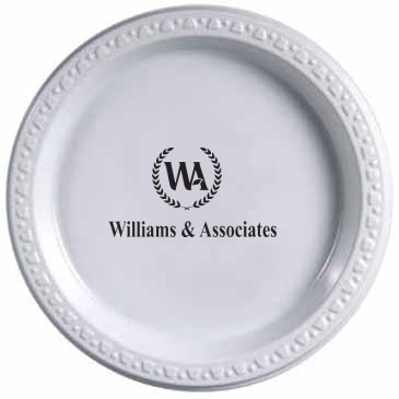 7" White Plastic Plates