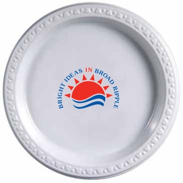 7" White Plastic Plates