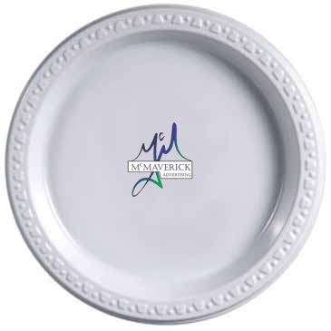 7" White Plastic Plates