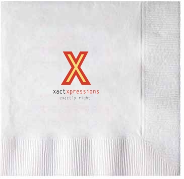 White 2-ply Beverage Napkins