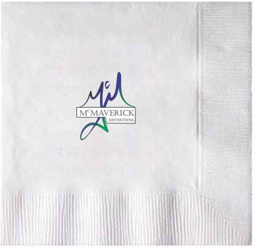 White 2-ply Beverage Napkins