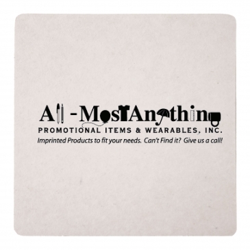 60 Pt 4 In High Density Pulp Board Coasters Square