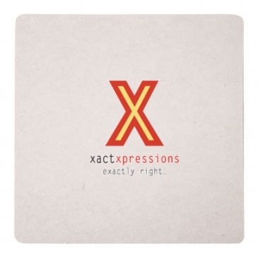 60 Pt 4 In High Density Pulp Board Coasters Square