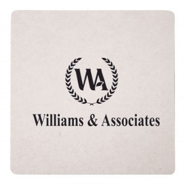 60 Pt 4 In High Density Pulp Board Coasters Square