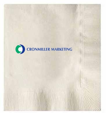 Vanilla 3-ply Beverage Napkins, Coin Edge Embossed