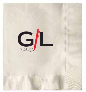 Vanilla 3-ply Beverage Napkins, Coin Edge Embossed