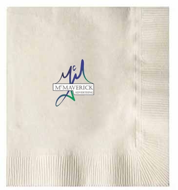 Vanilla 3-ply Beverage Napkins, Coin Edge Embossed