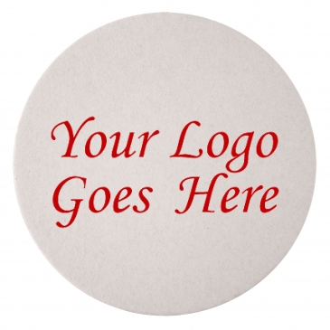 60 PT 4” High Density Pulp Board Coasters Round