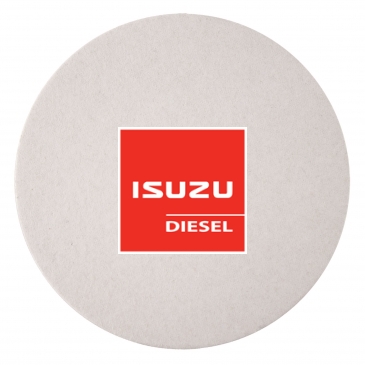 60 PT 4” High Density Pulp Board Coasters Round