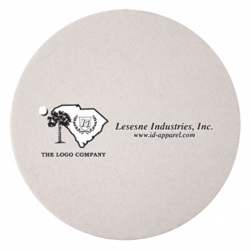 60 PT 4” High Density Pulp Board Coasters Round