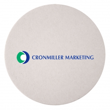 60 PT 4” High Density Pulp Board Coasters Round