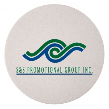 60 PT 4” High Density Pulp Board Coasters Round