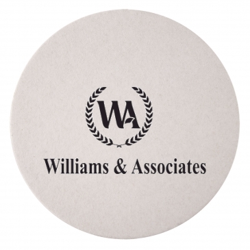 60 PT 4” High Density Pulp Board Coasters Round