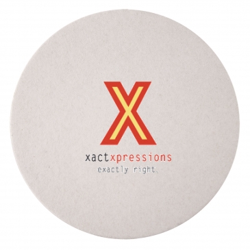 80 Pt 3.5” High Density Pulp Board Coasters Round