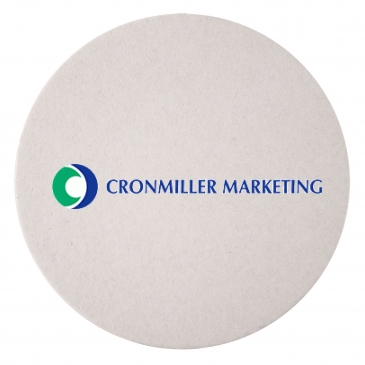 80 Pt 3.5” High Density Pulp Board Coasters Round