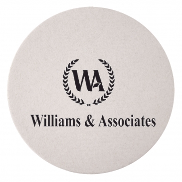 80 Pt 3.5” High Density Pulp Board Coasters Round