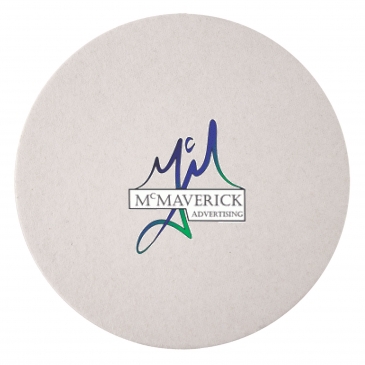 80 Pt 3.5” High Density Pulp Board Coasters Round