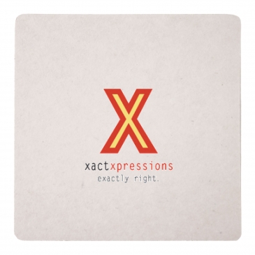 80 PT 4” High Density Pulp Board Coasters Square